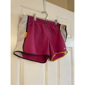 Nike Shorts Womens Large Purple Yellow LiveStrong  Lined Running Sz Large